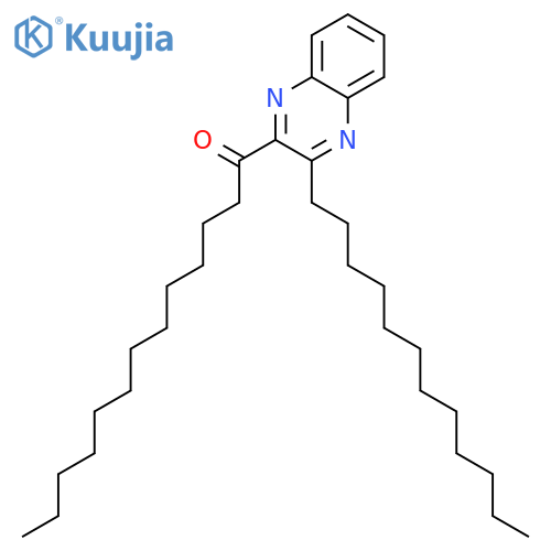 1-Tridecanone, 1-(3-dodecyl-2-quinoxalinyl)- structure