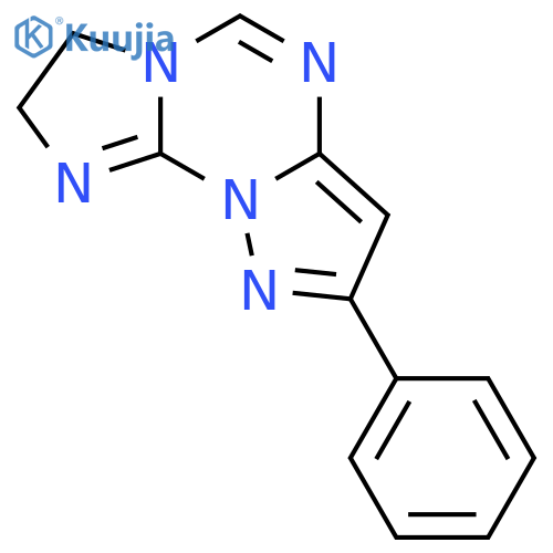 IMIDAZO[1,2-A]PYRAZOLO[1,5-C][1,3,5]TRIAZINE, 7,8-DIHYDRO-2-PHENYL- structure