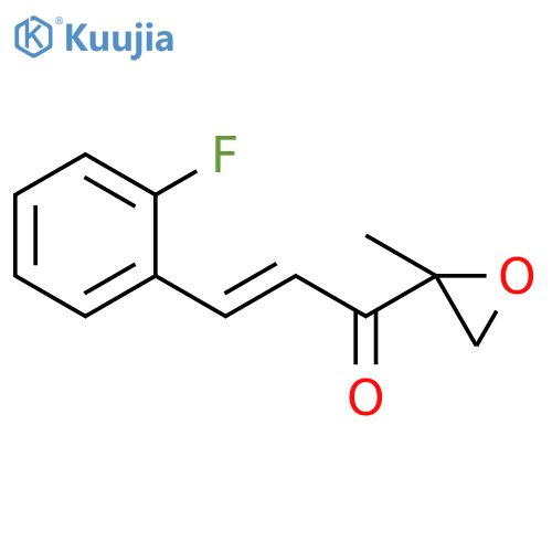 2-Propen-1-one, 3-(2-fluorophenyl)-1-(2-methyloxiranyl)- structure