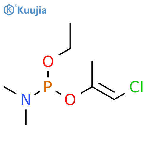 Phosphoramidous acid, dimethyl-, 2-chloro-1-methylethenyl ethyl ester structure