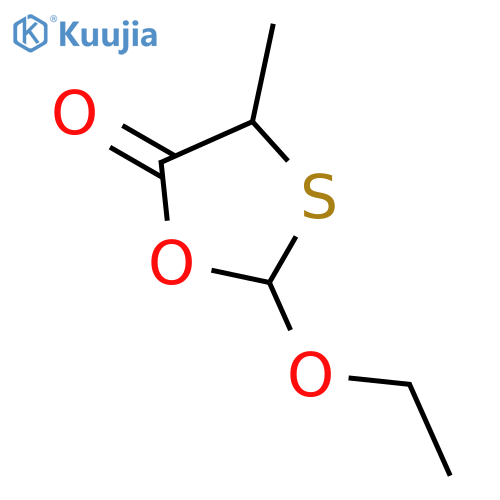 2-ethoxy-4-methyl-1,3-oxathiolan-5-one structure