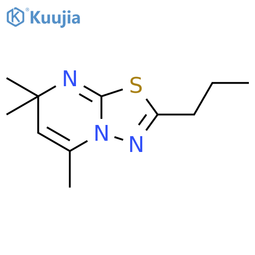 7H-1,3,4-THIADIAZOLO[3,2-A]PYRIMIDINE, 5,7,7-TRIMETHYL-2-PROPYL- structure