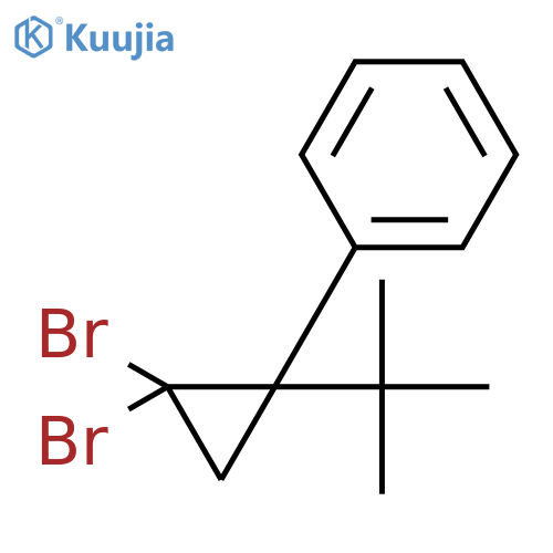 BENZENE, [2,2-DIBROMO-1-(1,1-DIMETHYLETHYL)CYCLOPROPYL]- structure