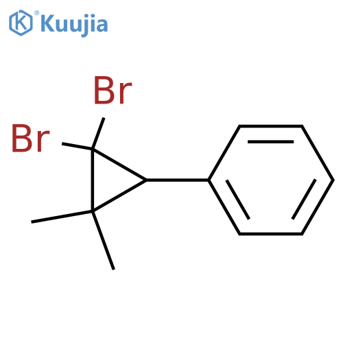 BENZENE, (2,2-DIBROMO-3,3-DIMETHYLCYCLOPROPYL)- structure