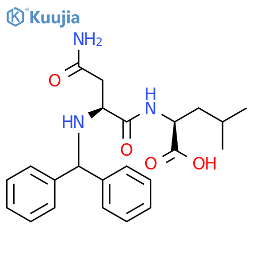 L-Leucine, N-[N-(diphenylmethyl)-L-asparaginyl]- structure