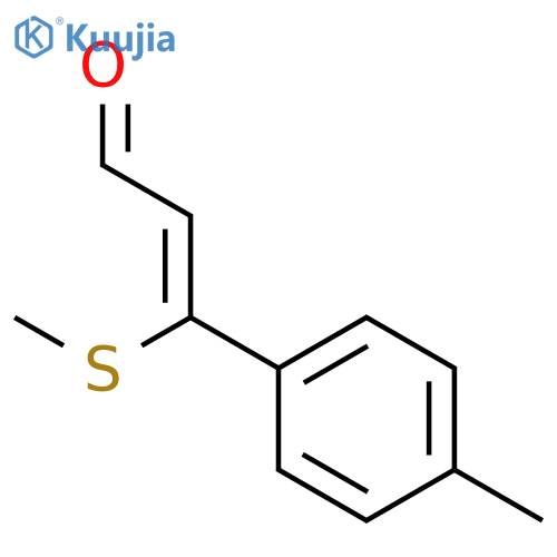 2-PROPENAL, 3-(4-METHYLPHENYL)-3-(METHYLTHIO)-, (Z)- structure