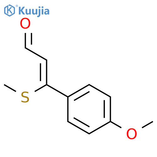 2-Propenal, 3-(4-methoxyphenyl)-3-(methylthio)-, (Z)- structure