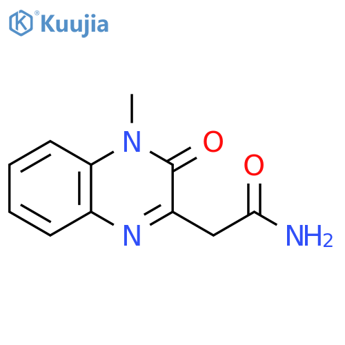 3,4-dihydro-4-methyl-3-oxo-2-Quinoxalineacetamide structure