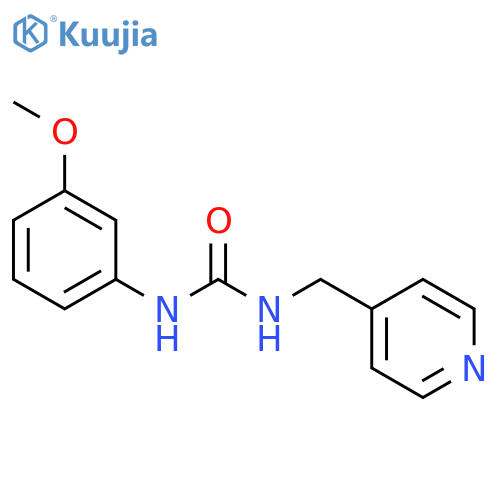 UREA, N-(3-METHOXYPHENYL)-N'-(4-PYRIDINYLMETHYL)- structure
