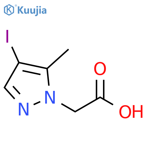 2-(4-Iodo-5-methyl-1H-pyrazol-1-yl)acetic acid structure