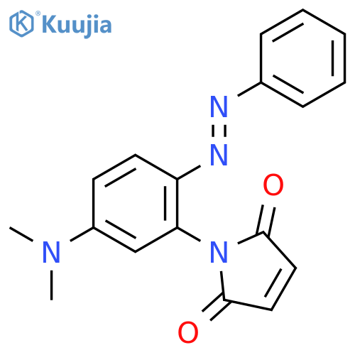 1H-Pyrrole-2,5-dione, 1-[5-(dimethylamino)-2-(phenylazo)phenyl]- structure