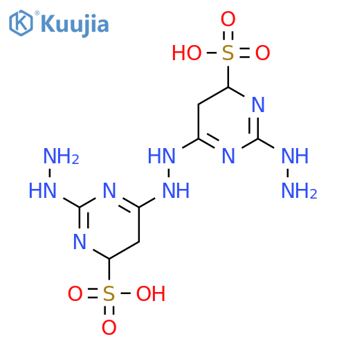 4-Pyrimidinesulfonic acid, 6,6'-hydrazobis[2-hydrazino-4,5-dihydro- structure