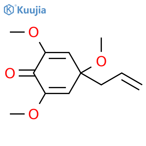 2,5-Cyclohexadien-1-one, 2,4,6-trimethoxy-4-(2-propenyl)- structure