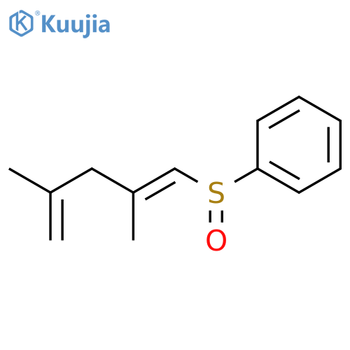 Benzene, [(2,4-dimethyl-1,4-pentadienyl)sulfinyl]- structure
