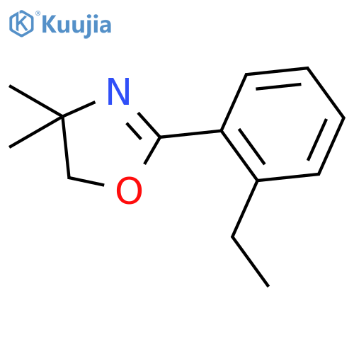 Oxazole, 2-(2-ethylphenyl)-4,5-dihydro-4,4-dimethyl- structure