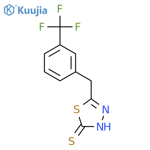 1,3,4-THIADIAZOLE-2(3H)-THIONE, 5-[[3-(TRIFLUOROMETHYL)PHENYL]METHYL]- structure