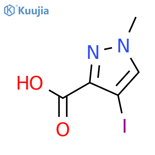 4-Iodo-1-methyl-1H-pyrazole-3-carboxylic acid structure