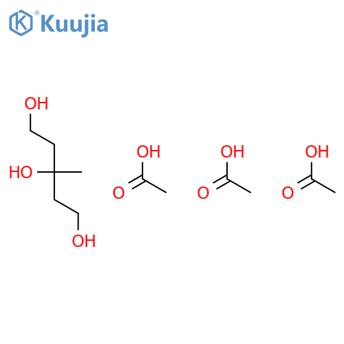 1,3,5-Pentanetriol, 3-methyl-, triacetate structure