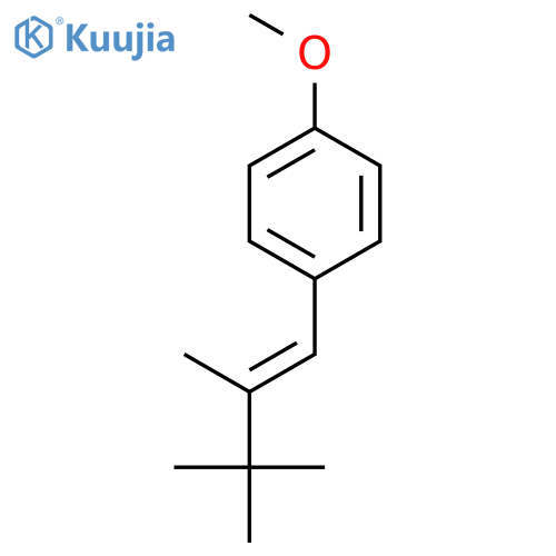 Benzene, 1-methoxy-4-(2,3,3-trimethyl-1-butenyl)- structure