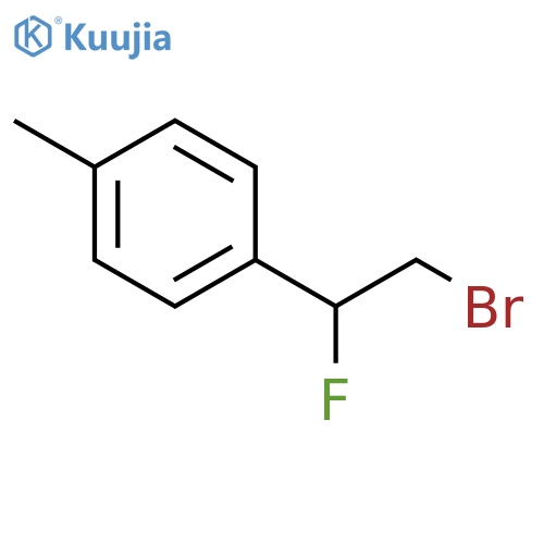 1-(2-bromo-1-fluoroethyl)-4-methylbenzene structure