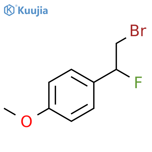 1-(2-bromo-1-fluoroethyl)-4-methoxybenzene structure
