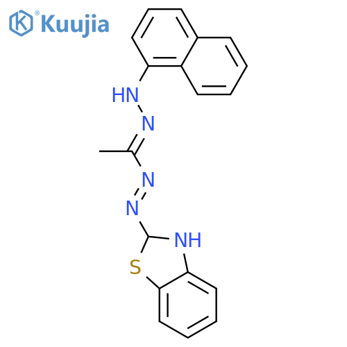 BENZOTHIAZOLE, 2,3-DIHYDRO-2-[[1-(2-NAPHTHALENYLHYDRAZONO)ETHYL]AZO]- structure