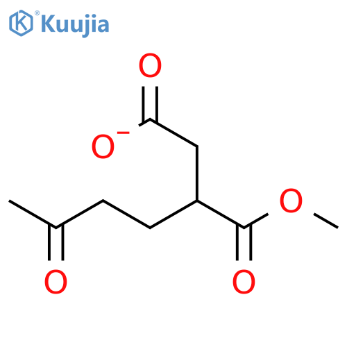 Butanedioic acid, (3-oxobutyl)-, 1-methyl ester structure