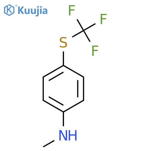 N-methyl-4-(trifluoromethyl)sulfanylaniline structure