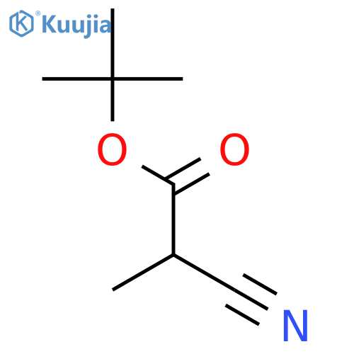 tert-butyl 2-cyano-2-methylacetate structure