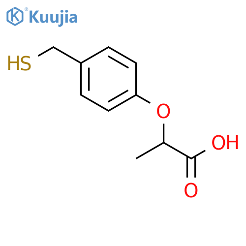 Propanoic acid, 2-[4-(mercaptomethyl)phenoxy]- structure