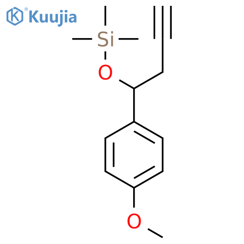 SILANE, [[1-(4-METHOXYPHENYL)-3-BUTYNYL]OXY]TRIMETHYL- structure