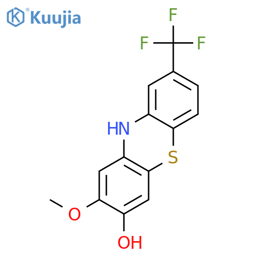 10H-PHENOTHIAZIN-3-OL, 2-METHOXY-8-(TRIFLUOROMETHYL)- structure