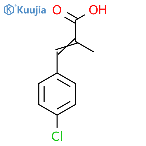 3-(4-Chlorophenyl)-2-methylprop-2-enoic acid structure