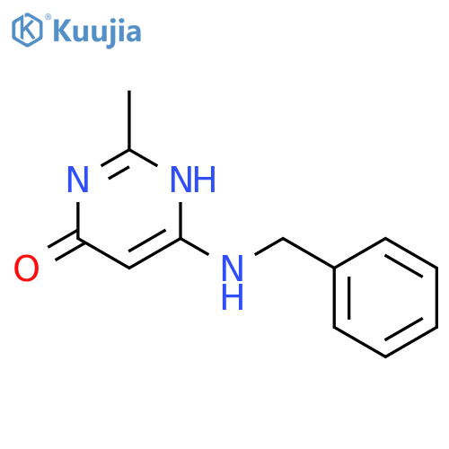 4(1H)-PYRIMIDINONE, 2-METHYL-6-[(PHENYLMETHYL)AMINO]- structure