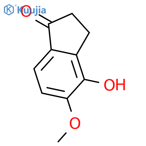 4-hydroxy-5-methoxy-2,3-dihydro-1H-inden-1-one structure