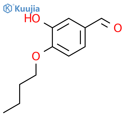 Benzaldehyde, 4-butoxy-3-hydroxy- structure