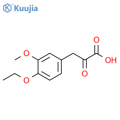 3-(4-ethoxy-3-methoxyphenyl)-2-oxopropanoic acid structure