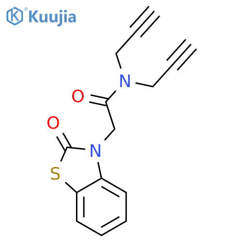 3(2H)-BENZOTHIAZOLEACETAMIDE, 2-OXO-N,N-DI-2-PROPYNYL- structure