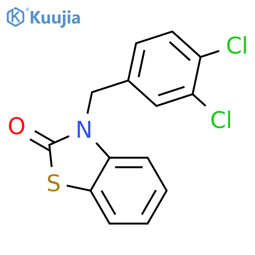 2(3H)-BENZOTHIAZOLONE, 3-[(3,4-DICHLOROPHENYL)METHYL]- structure