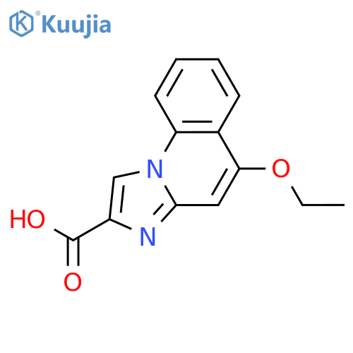 Imidazo[1,2-a]quinoline-2-carboxylic acid, 5-ethoxy- structure