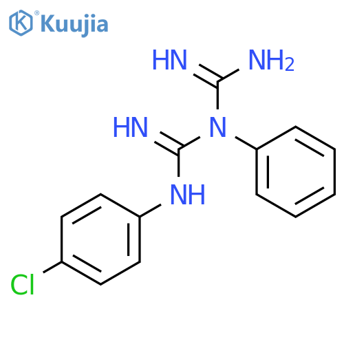 IMIDODICARBONIMIDIC DIAMIDE, N-(4-CHLOROPHENYL)-N'-PHENYL- structure