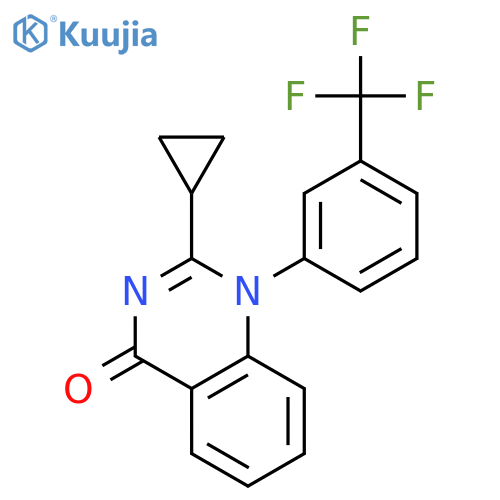 2-Cyclopropyl-1-(3-(trifluoromethyl)phenyl)quinazolin-4(1H)-one structure
