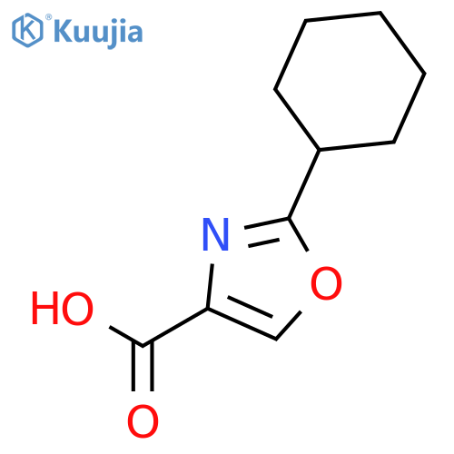 2-cyclohexyl-1,3-oxazole-4-carboxylic acid structure