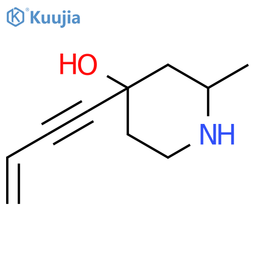4-PIPERIDINOL, 4-(3-BUTEN-1-YNYL)-2-METHYL- structure