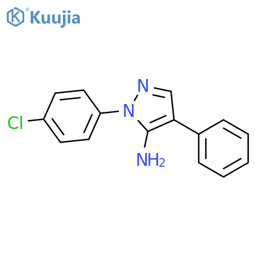 1-(4-Chlorophenyl)-4-phenyl-1H-pyrazol-5-amine structure