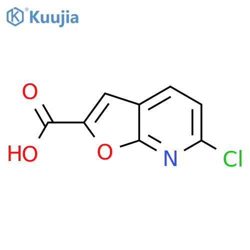 6-chlorofuro[2,3-b]pyridine-2-carboxylic acid structure