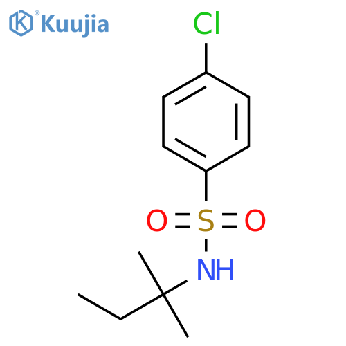 4-chloro-N-(1,1-dimethylpropyl)benzenesulfonamide structure