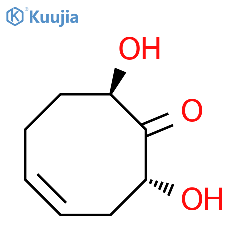 4-Cycloocten-1-one, 2,8-dihydroxy-, (2R,8R)-rel- (9CI) structure