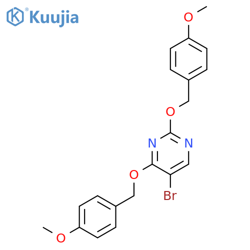 PYRIMIDINE, 5-BROMO-2,4-BIS[(4-METHOXYPHENYL)METHOXY]- structure