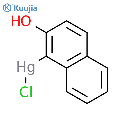 MERCURY, CHLORO(2-HYDROXY-1-NAPHTHALENYL)- structure